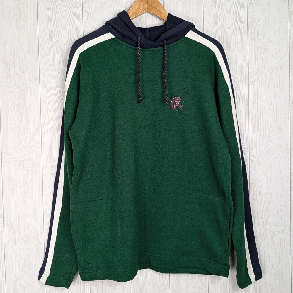 Rawlings Hoodie Sweatshirt Men's Size Medium New With Tags Green Navy Blue White